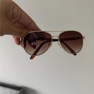 Tommy Hilfiger Gold Sunglasses with Brown Lenses